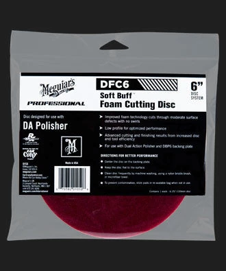 Meguiar's DFC6 - Soft Buff DA Foam Cutting Disc - 6" 1 Meguiar's DFC6 - Soft Buff DA Foam Cutting Disc - 6"
