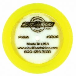 Buff And Shine Buff & Shine 3" Yellow Curved Back Foam Grip Pad